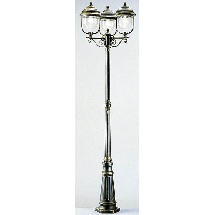 Pylväsvalaisin Noor Kello, 2180x590mm, 3-osainen, musta/kulta