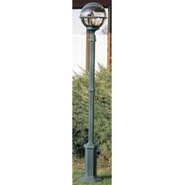 Pylväsvalaisin Noor Rotund Medium, Ø280x1740mm, vihertävä musta