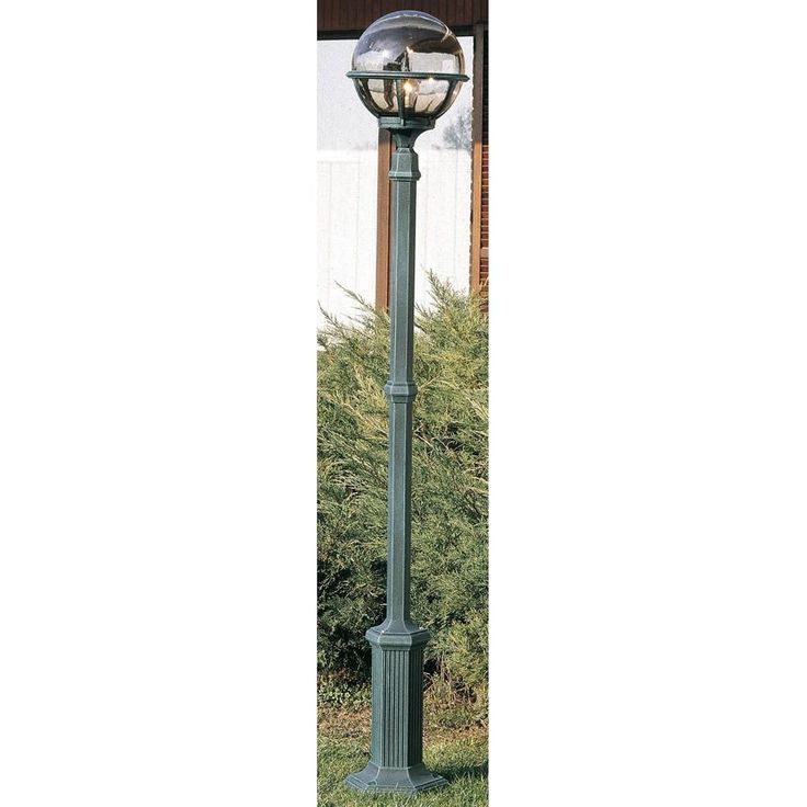 Pylväsvalaisin Noor Rotund Medium, Ø280x1740mm, vihertävä musta
