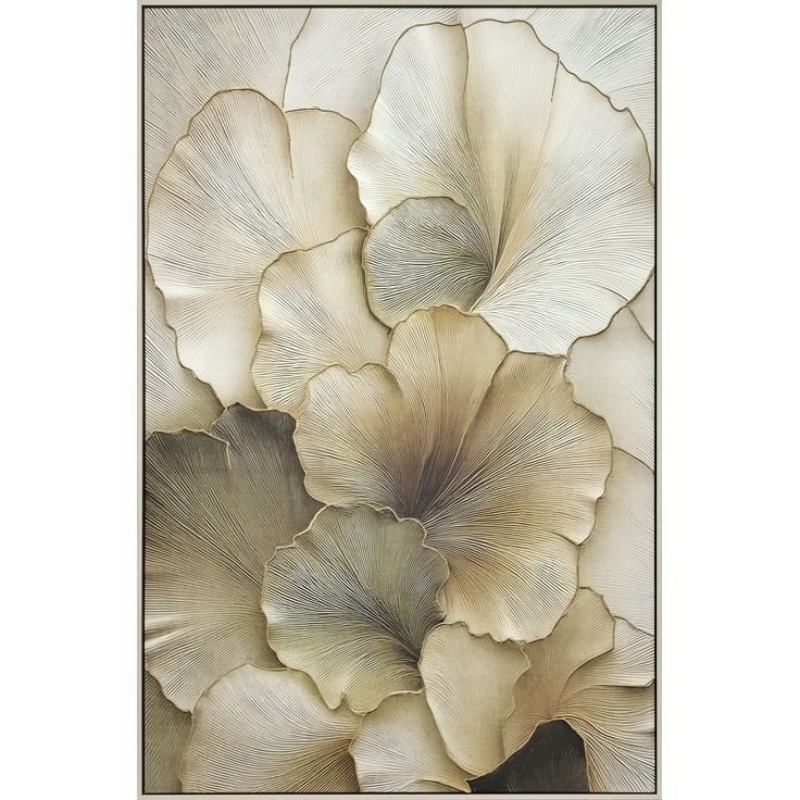 Seinätaide Nordih Botanical Gold Petals, 120x80cm