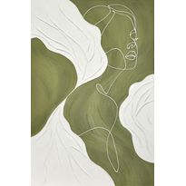 Käsintehty seinätaide Nordih Plaster Line Harmony, 120x80cm