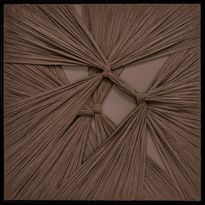 Käsintehty seinätaide Nordih Plaster Textile Knot Structure Brown, 80x80cm