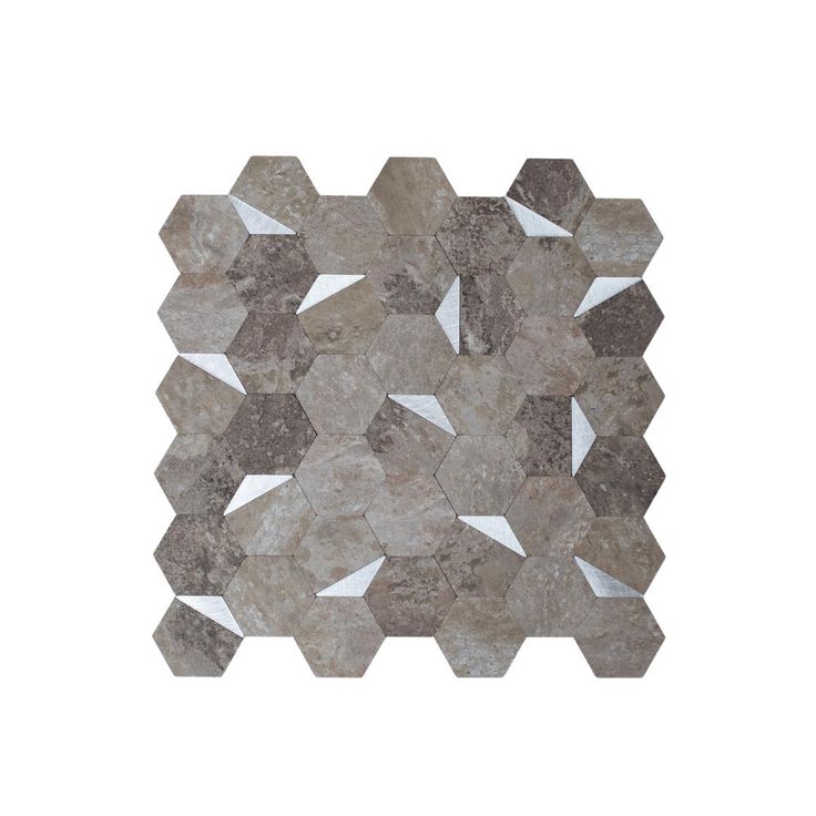 Sisustuslevy Nordih Warm Stone Hexa, 4x295x294mm