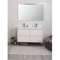 Kylpyhuonekaluste Noro Lifestyle Concept 1200duo, pesualtaalla ja laatikostoilla, korkea