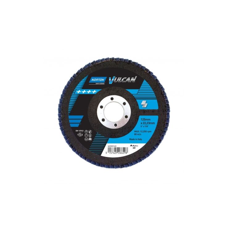 Lamellilaikka Norton Vulcan R842, 125x22mm, P40