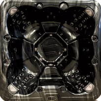 Ulkoporeallas Aresso Pizzo, 7 hlöä, 55 suutinta, harmaa/musta