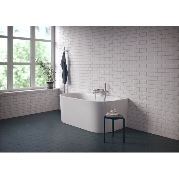 Kylpyamme Nordhem Hovås I, 1550x800x610mm, valkoinen