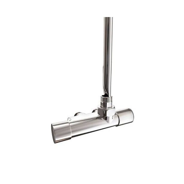 Venttiili Nordhem NK11, kulma, oikea, 430mm, C/C 40mm, kromi
