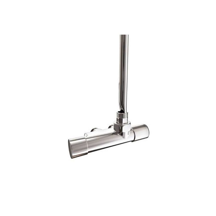 Venttiili Nordhem NK11, kulma, oikea, 430mm, C/C 40mm, kromi