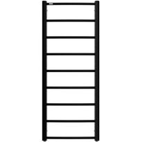 Pyyhekuivain Nordhem Kullavik, 500x1210 mm, sähkö/vesi, mattamusta, Verkkokaupan poistotuote