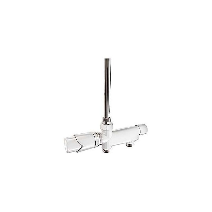 Pyyhekuivaimen venttiili Nordhem, termostaattinen, cc60mm, valkoinen