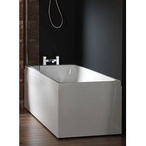 L-paneeli kylpyammeeseen Nordhem Marholmen Nordurit, 1600x700mm, valkoinen