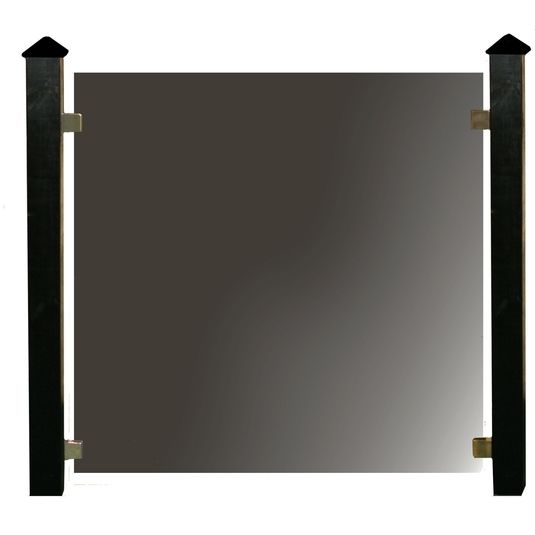 Lasikaide Hortus, sis. 6 paneelia, kiinnikkeet + tarvikkeet, savulasi