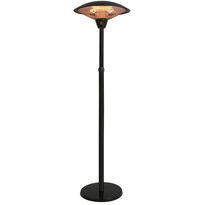 Terassilämmitin Hortus Teleskooppi, lattiamalli, 800/1200/2100W, HA, musta