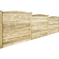 Ponttilauta-aitasetti Hortus, 170cm, kolme paneelia, kaareva yläosa