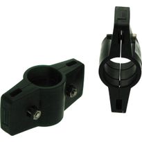 Aitaelementin kaksoiskiinnike Hortus, Ø34mm, harmaa