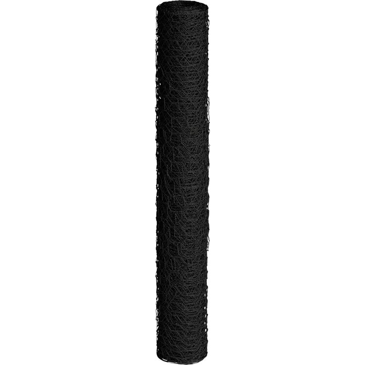 Kudottu verkko Hortus, 25x1000mm, 0.7mm, 10m, musta