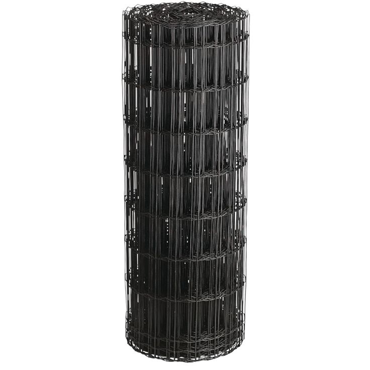 Puutarha-aita Hortus, 5x10cm, 0.6x25m, 0% PVC, musta