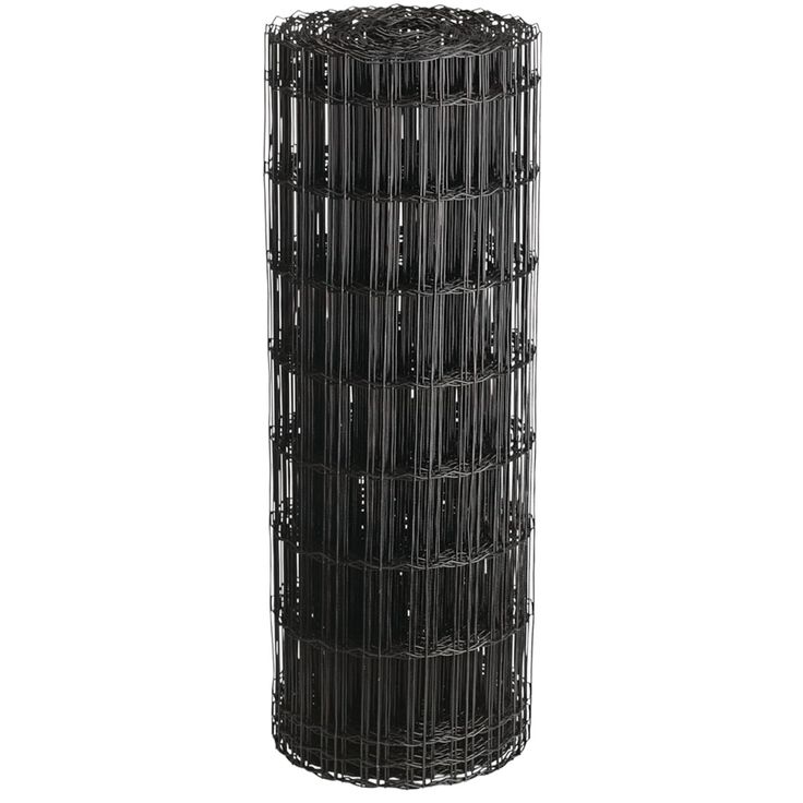 Puutarha-aita Hortus, 5x10cm, 2.1mm, 10m, 0% PVC, musta