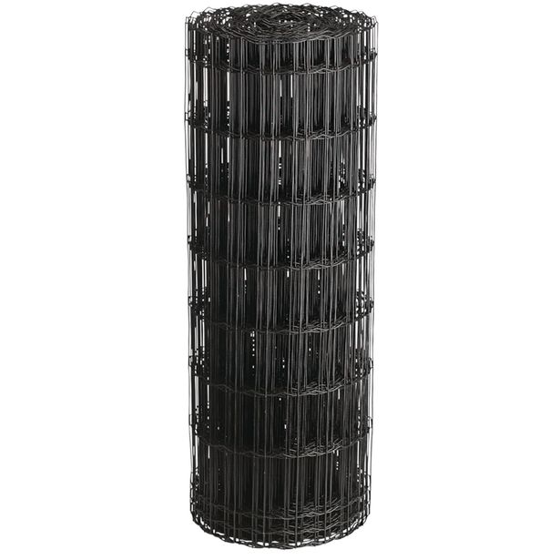 Puutarha-aita Hortus, 5x10cm, 0.8x25m, 0% PVC, musta