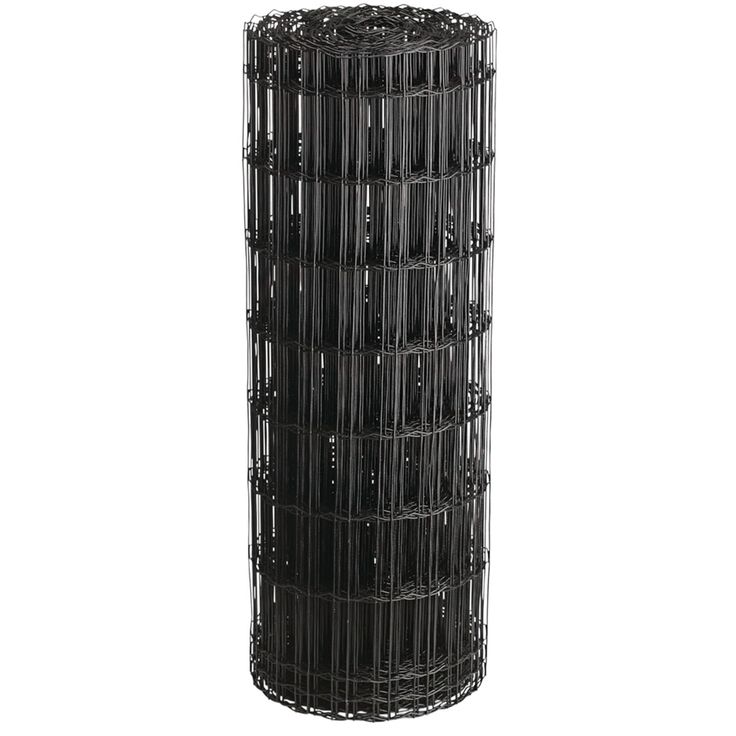 Puutarha-aita Hortus, 5x10cm, 0.8x25m, 0% PVC, musta