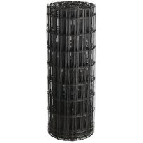 Puutarha-aita Hortus, 5x10cm, 1x25m, 0% PVC, musta