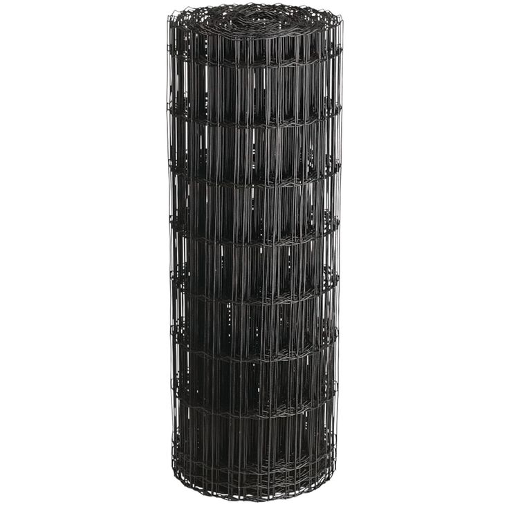 Puutarha-aita Hortus, 5x10cm, 1x25m, 0% PVC, musta