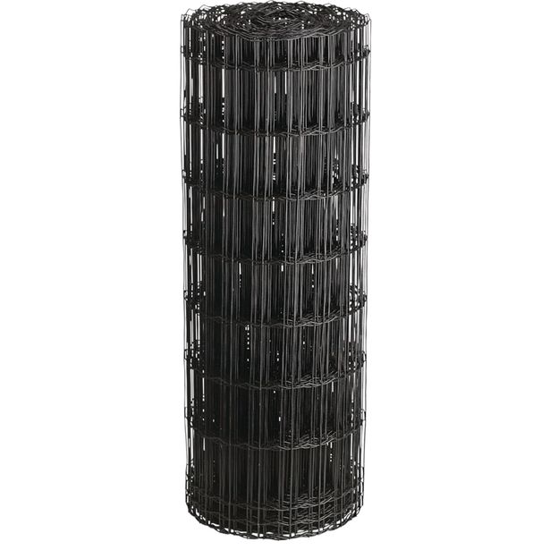 Puutarha-aita Hortus, 5x10cm, 1.2x25m, 0% PVC, musta