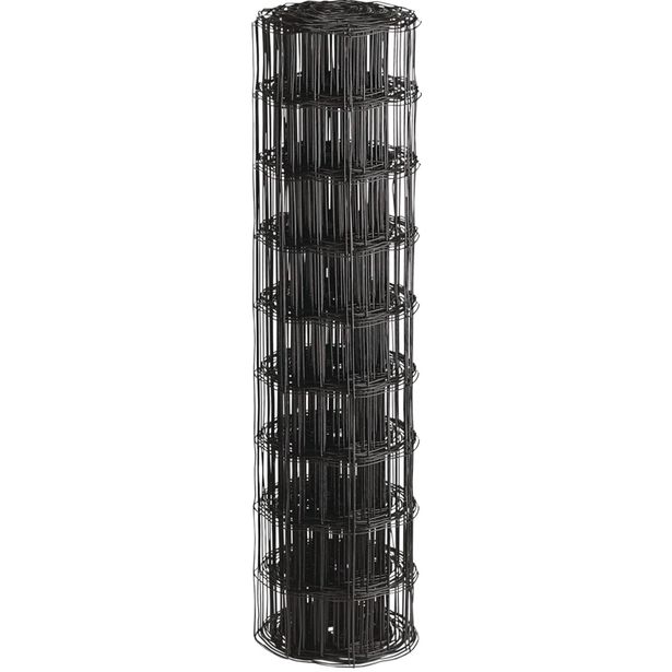 Puutarha-aita Hortus, 10x10cm, 0.6x25m, 0% PVC, musta
