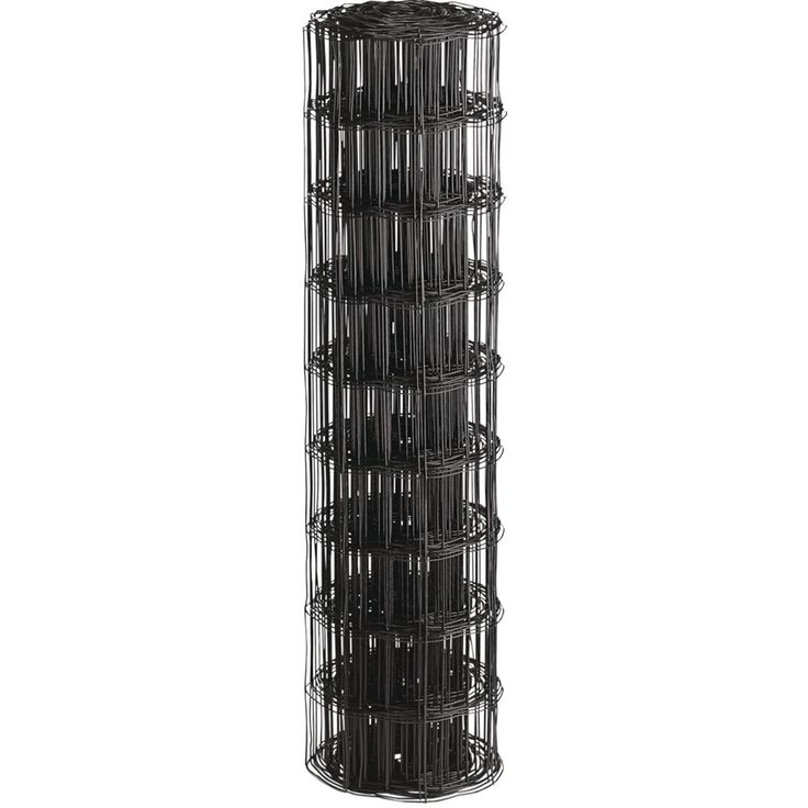 Puutarha-aita Hortus, 10x10cm, 0.6x25m, 0% PVC, musta