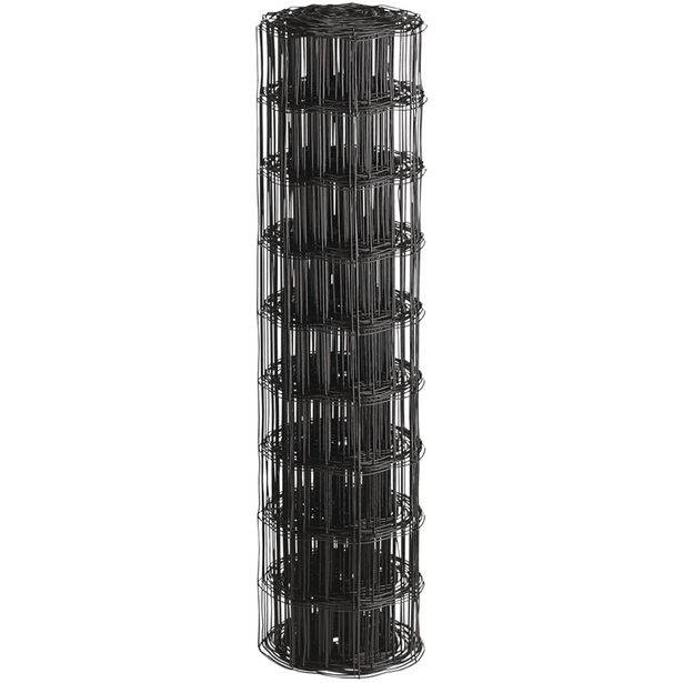 Puutarha-aita Hortus, 10x10cm, 0.9x25m, 0% PVC, musta