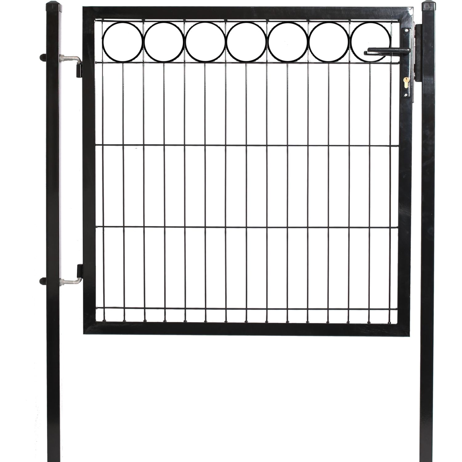 Elementtiaidan portti Hortus O, 1000x1000mm, musta