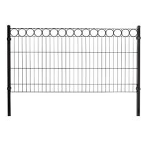 Paneeliaitasetti tarvikkeineen Hortus, musta, O -koristeella, 100 cm korkea, 8 moduulia ja portti