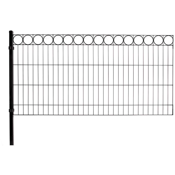 Paneeliaitasetin jatko-osa tarvikkeineen, musta, O -koristeella, 100 cm korkea, yksi moduuli