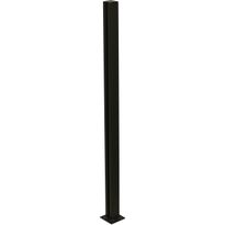 Alumiinitolppa 100 cm lasipaneelille Hortus multi, musta 108 cm, Verkkokaupan poistotuote