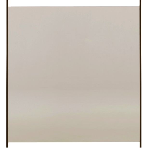 Lasipaneeli alumiinitolpille, 100 x 95 cm, musta lasi HORTUS