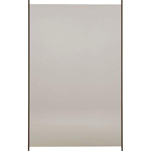 Lasipaneeli alumiinitolpille, 150 x 95 cm, musta lasi HORTUS