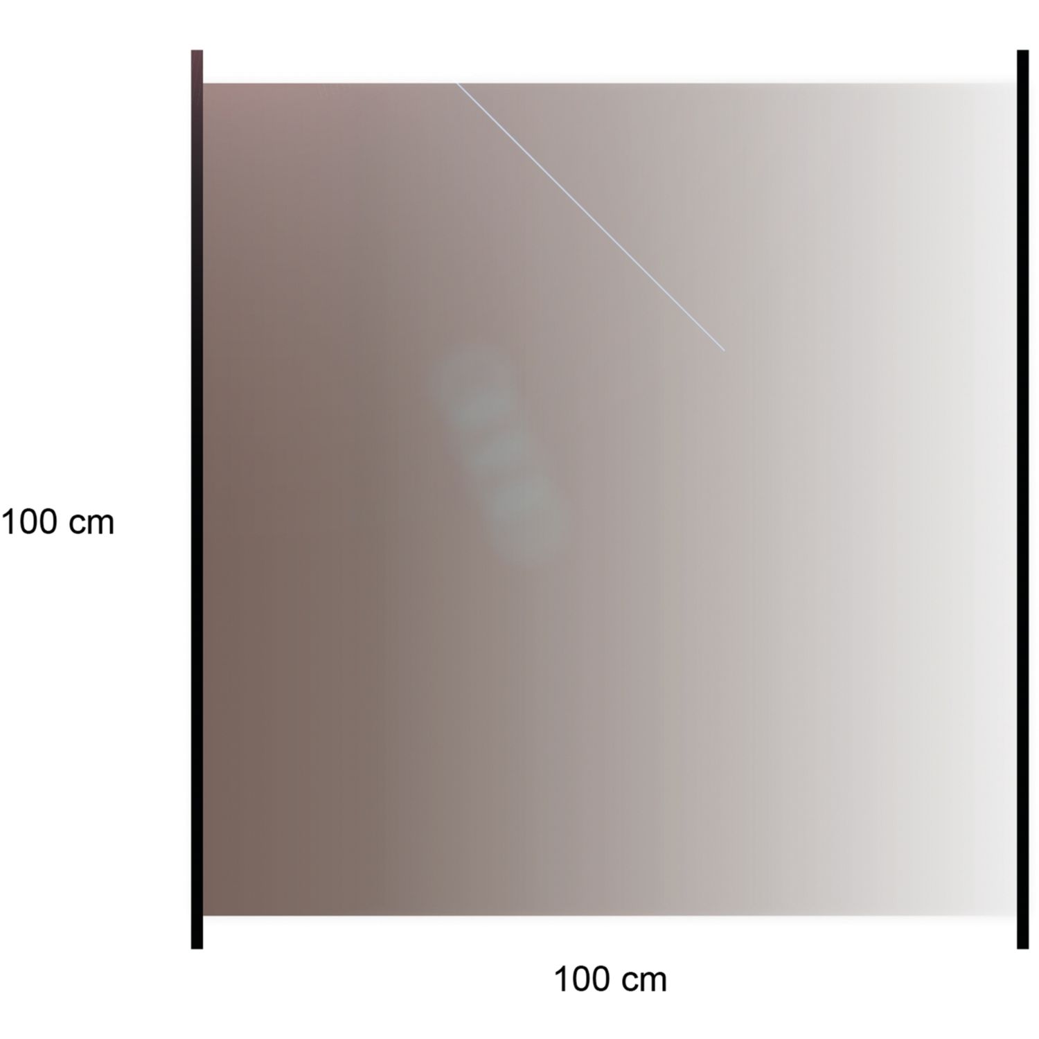 Lasikaidepaneeli Hortus alumiinitolpille, 100x100cm