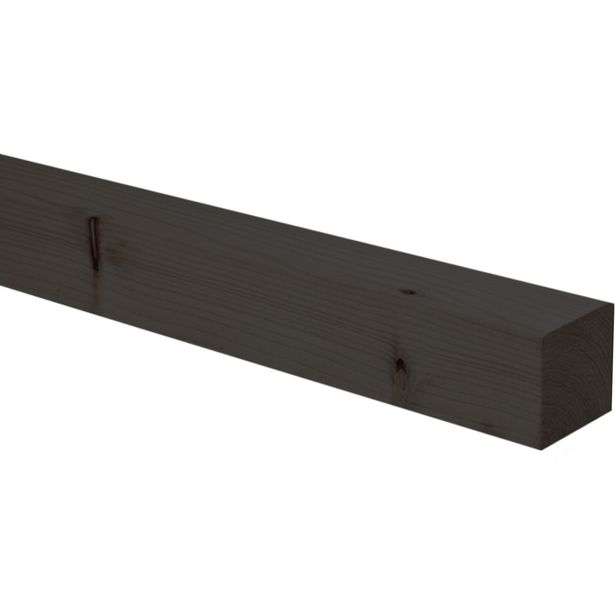 Tolppa musta maalattu 90 x 90 x 2400 mm NTR-A