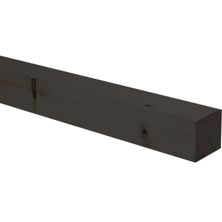 Tolppa musta maalattu 90 x 90 x 2400 mm NTR-A