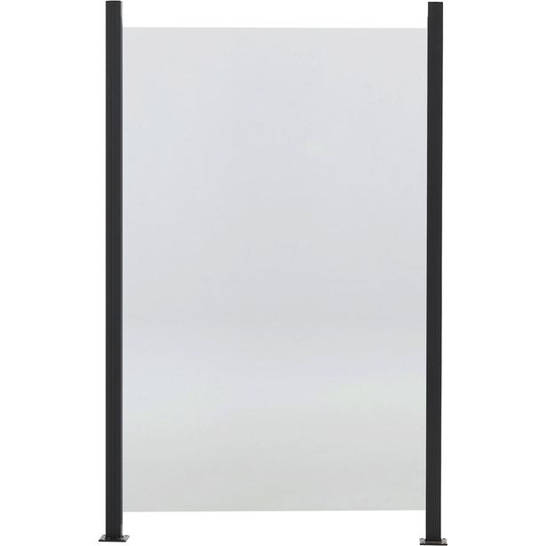 Lasipaneeliaitasetti Hortus, kirkas lasi 100x150cm, 1 moduuli (1 paneeli ja 2 tolppaa 158cm)