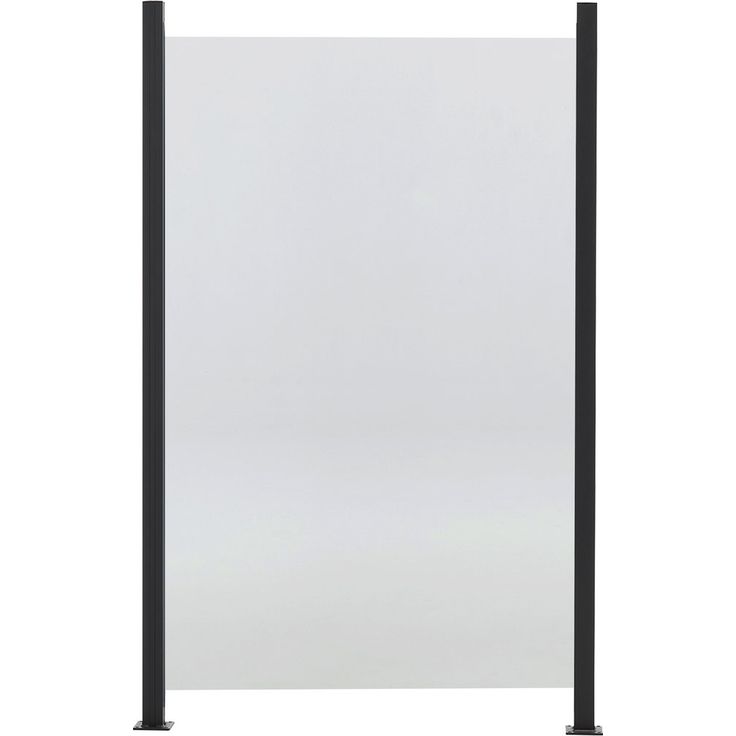 Lasipaneeliaitasetti Hortus, kirkas lasi 100x150cm, 3 moduulia (3 paneelia ja 4 tolppaa 158cm)