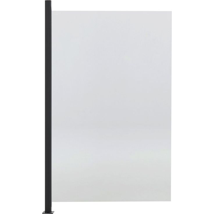 Lasipaneeliaitasetti Hortus, kirkas lasi 100x150cm, 1 moduuli (1 paneeli ja 1 tolppa 158cm)