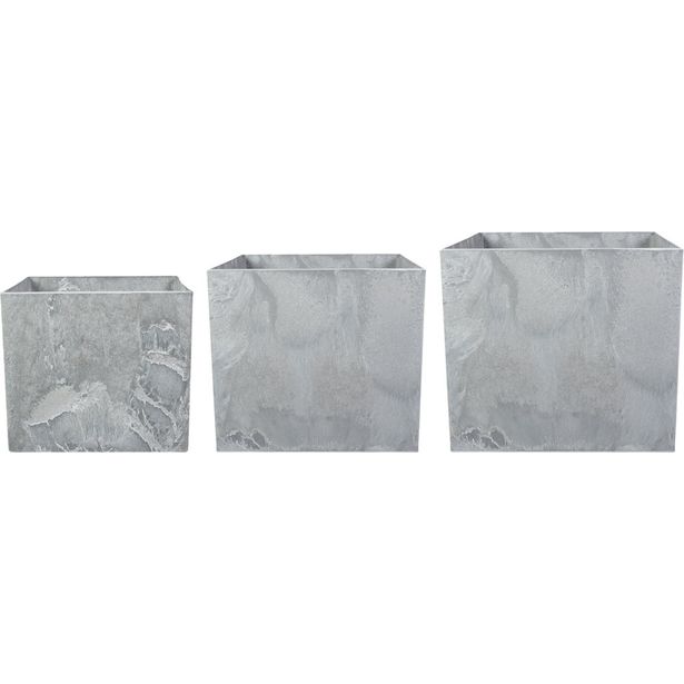 Neliöruukku art stone, Maud 270x330x370 mm muovi, eri värejä