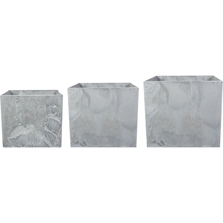 Neliöruukku art stone, Maud 270x330x370 mm muovi, eri värejä