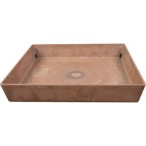 Aluslautanen Deroma, Ella ruskea muovi, eri kokoja