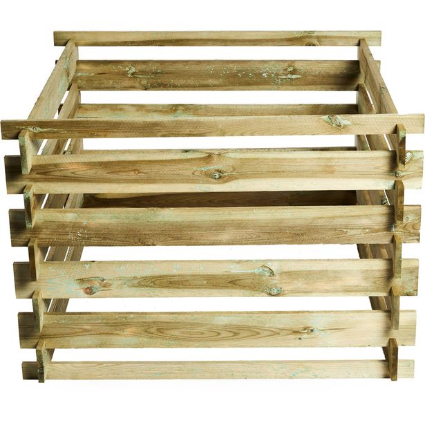 Kompostikehikko Hortus, 900x900x700 mm luonto puu