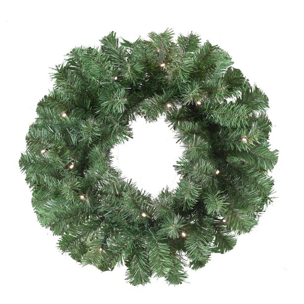 Joulukranssi Nordic Winter, Ø45cm, LED-valoilla