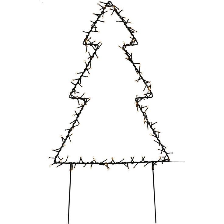 Metallinen joulukuusi Nordic Winter, 75cm, LED-valoilla