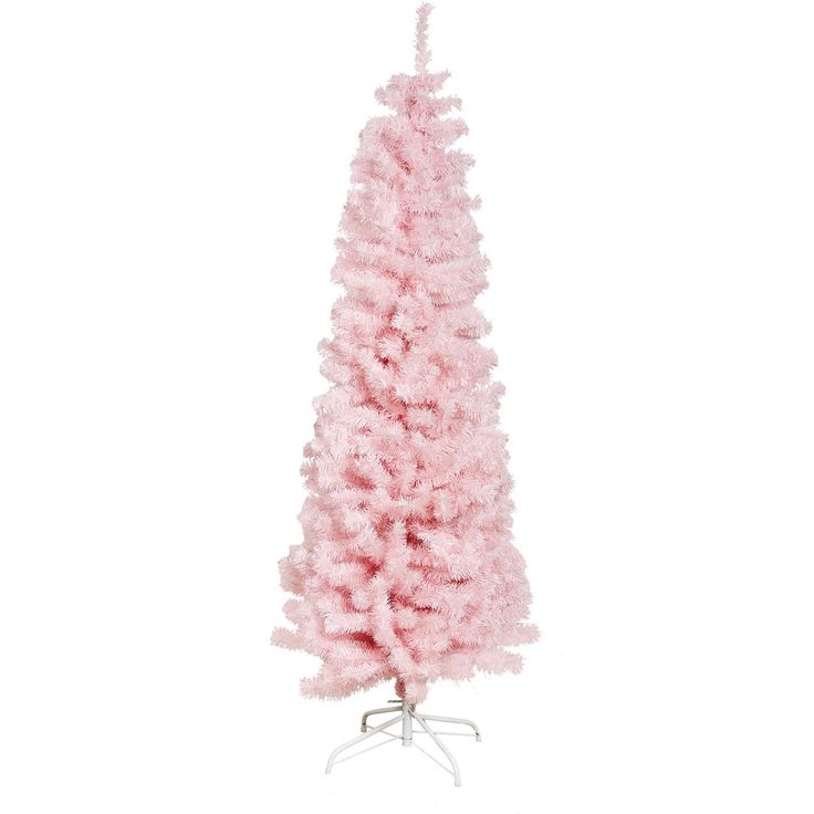 Tekojoulukuusi Nordic Winter Bling, 180cm, kapea, PVC, vaaleanpunainen